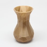 Small Simple Faceted Vase 3D Printing 31486