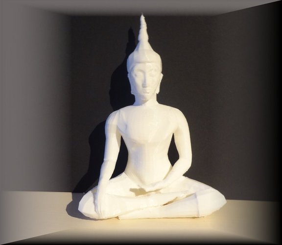 White buddha 3D Print 31543