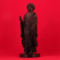 Small Inverted Standing Buddha Marcus Aurelius with Manual Supports 3D Printing 31551