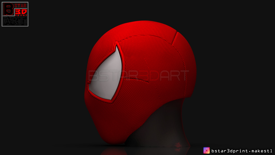 Scarlet Spider mask -Spider man Helmet - Marvel comics  3D Print 315633