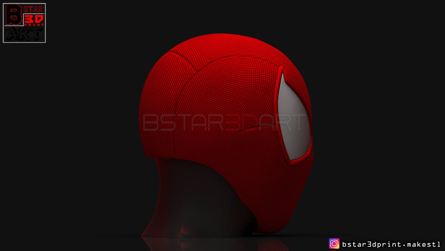 Scarlet Spider mask -Spider man Helmet - Marvel comics  3D Print 315634