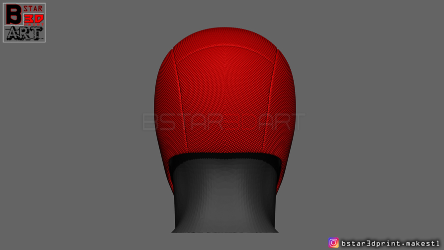 Scarlet Spider mask -Spider man Helmet - Marvel comics  3D Print 315639