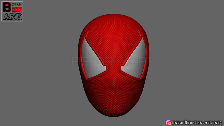 Scarlet Spider mask -Spider man Helmet - Marvel comics  3D Print 315641