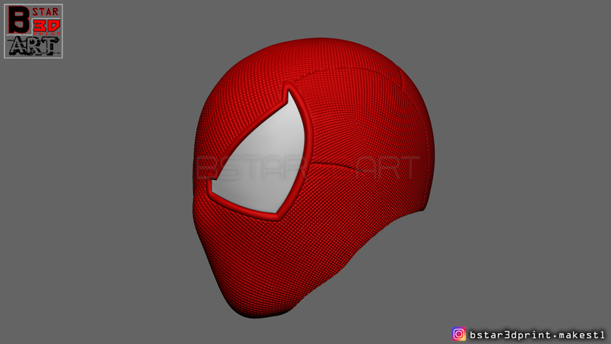 Scarlet Spider mask -Spider man Helmet - Marvel comics  3D Print 315642