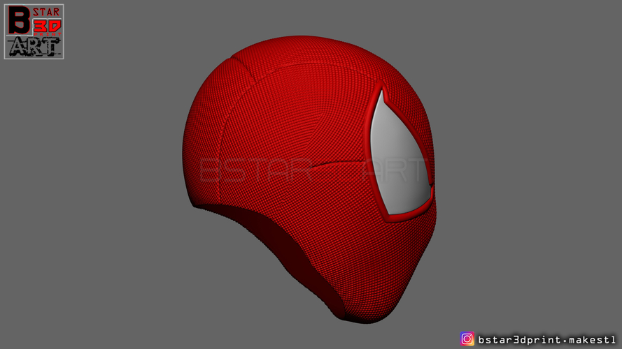 Scarlet Spider mask -Spider man Helmet - Marvel comics  3D Print 315644