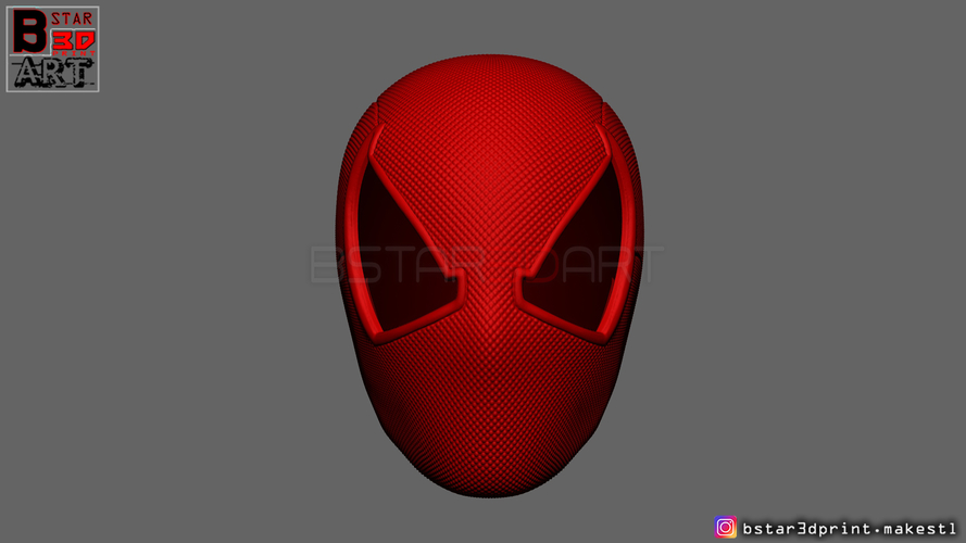 Scarlet Spider mask -Spider man Helmet - Marvel comics  3D Print 315645