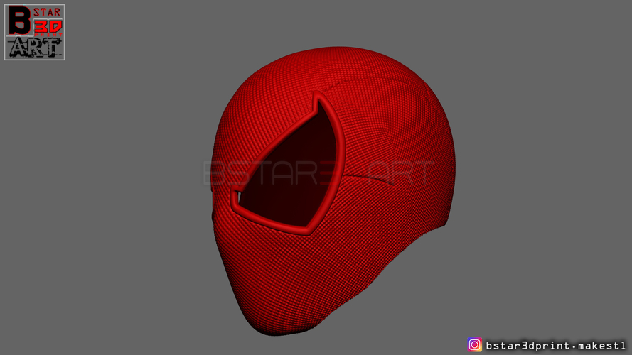 Scarlet Spider mask -Spider man Helmet - Marvel comics  3D Print 315646