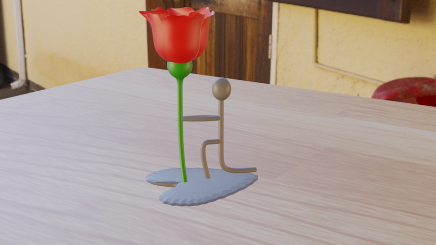 Rose flower 3D Print 315818
