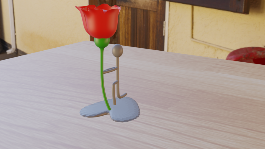 Rose flower 3D Print 315820