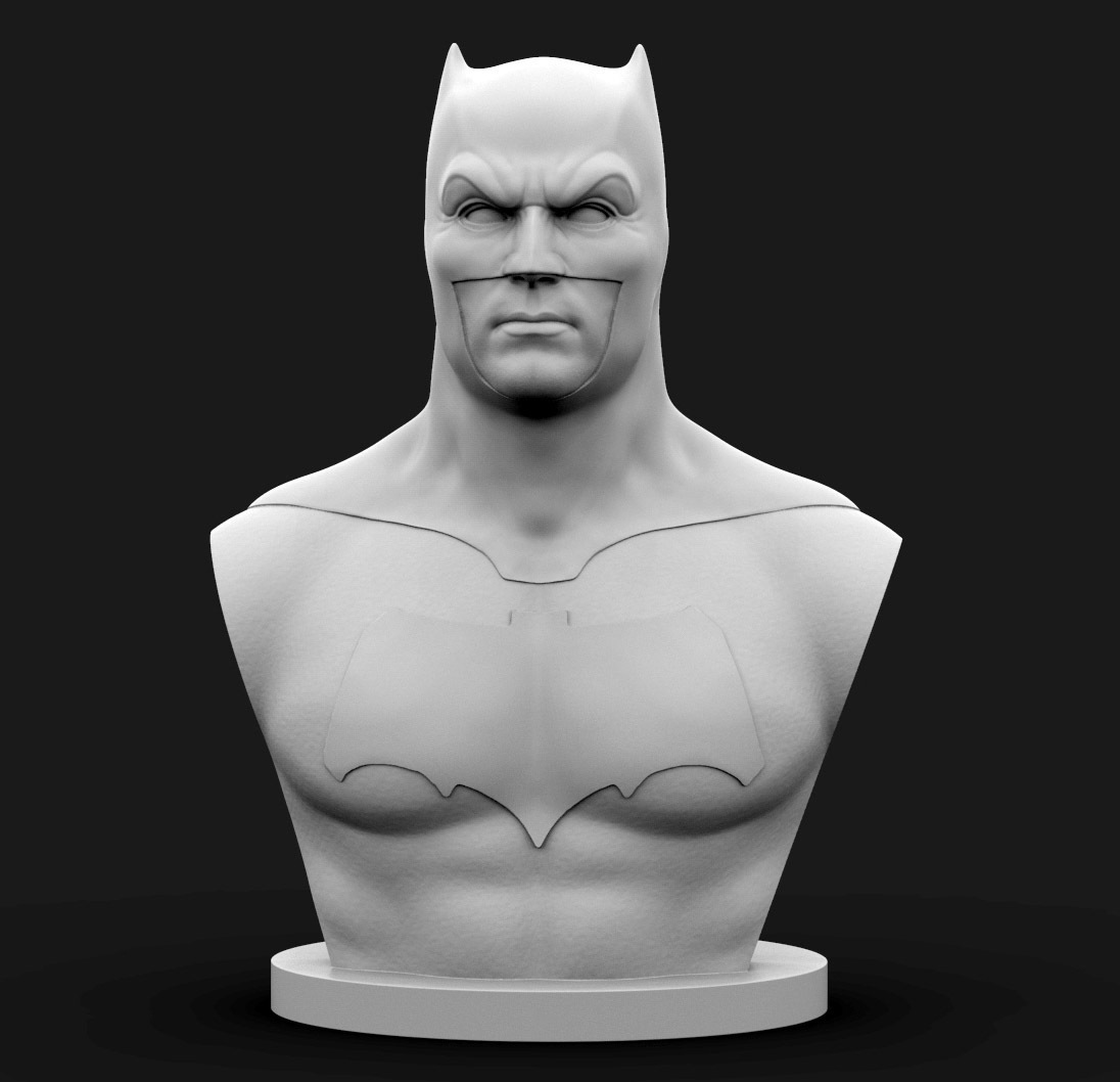 3D Printed Batman Bust by Berkay Kahya | Pinshape