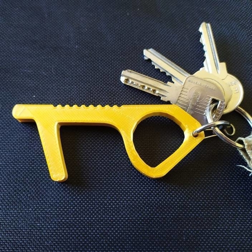 No Touch Keychain Covid 3D Print 315864