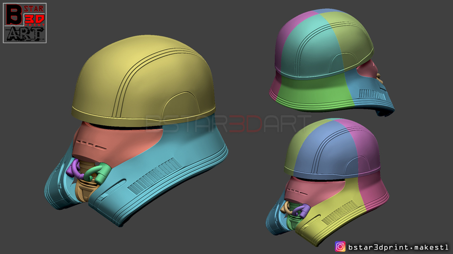 First Order JET TROOPER Helmet - Stormtrooper Corp - STARWARS  3D Print 315923