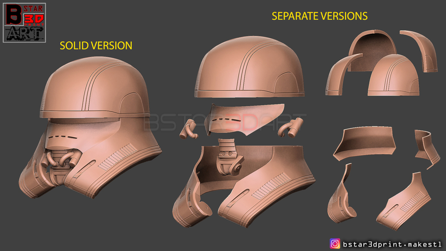 First Order JET TROOPER Helmet - Stormtrooper Corp - STARWARS  3D Print 315924