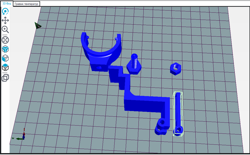 Крепления китайского микроскопа на Wanhao