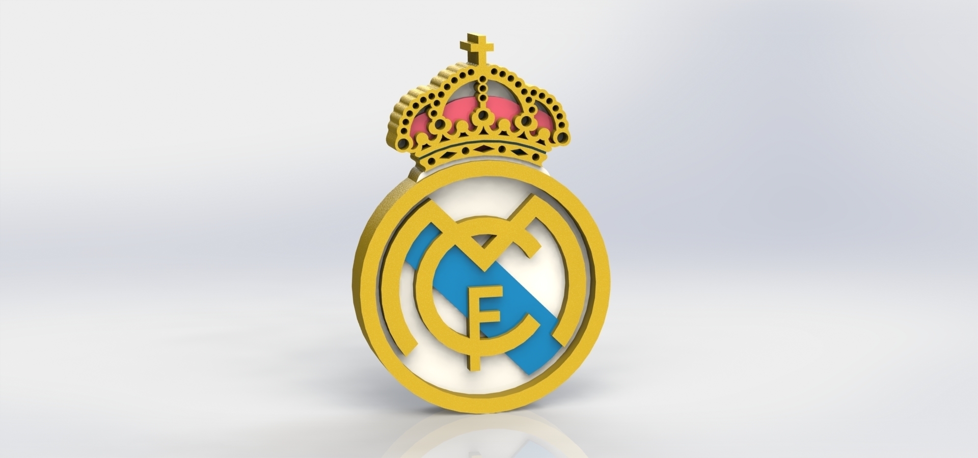 3d Printed Real Madrid Logo By Taiced3d Pinshape