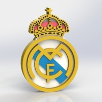 Small Real Madrid Logo 3D Printing 316007