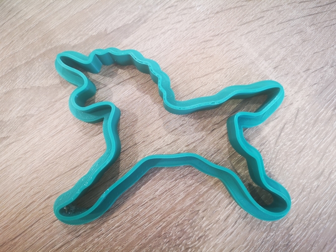 Unicorn Cookie Cutter 3D Print 316090