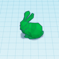 Small low-poly rabbit 3D Printing 316108
