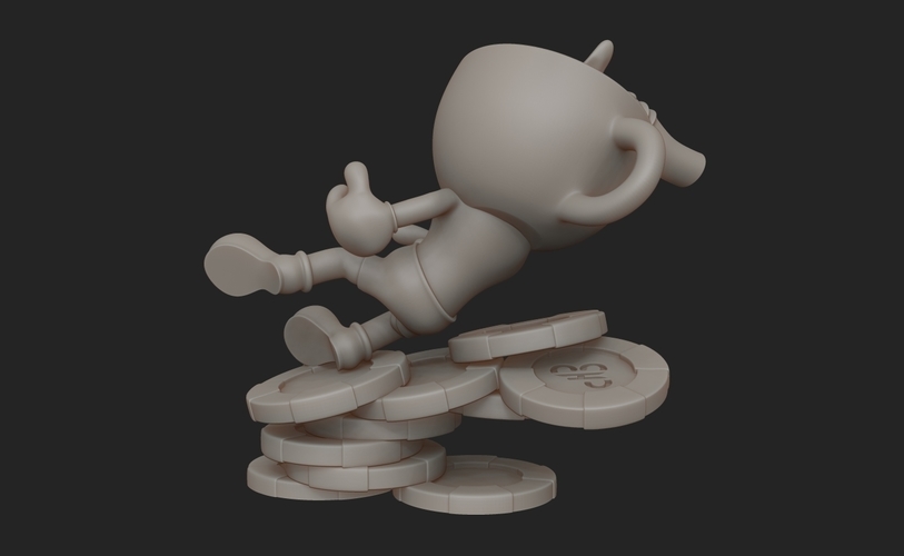 Cuphead Figurine 3D Printing 3D print model 3D Print 316135