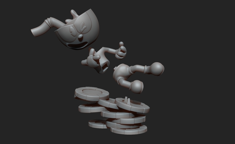 Cuphead Figurine 3D Printing 3D print model 3D Print 316136