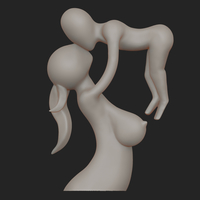 Mother and Son Figure 3D Printing 3D print model - Thumbnail 1