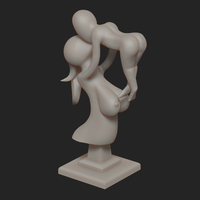 Mother and Son Figure 3D Printing 3D print model - Thumbnail 5