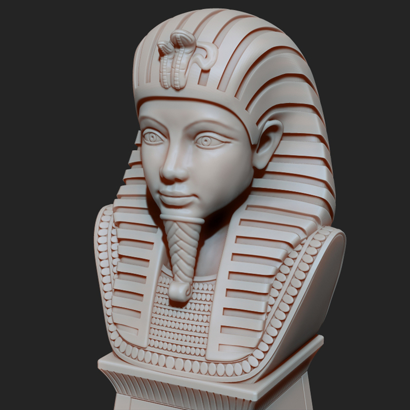 Tutankhamun Pharaoh King  Bust 3D print model