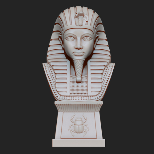 Tutankhamun Pharaoh King  Bust 3D print model 3D Print 316169
