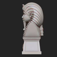 Tutankhamun Pharaoh King  Bust 3D print model - Thumbnail 3