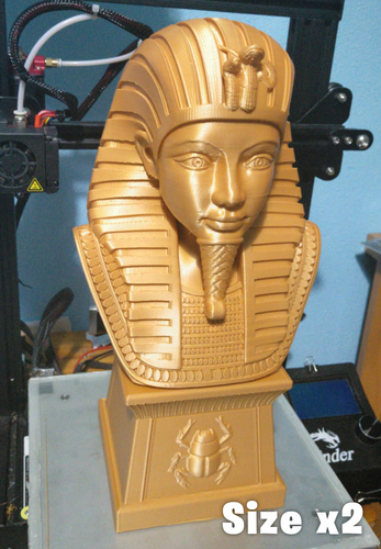 Tutankhamun Pharaoh King  Bust 3D print model 3D Print 316173