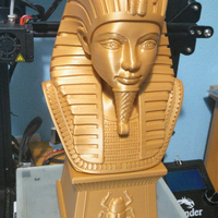 Tutankhamun Pharaoh King  Bust 3D print model - Thumbnail 6