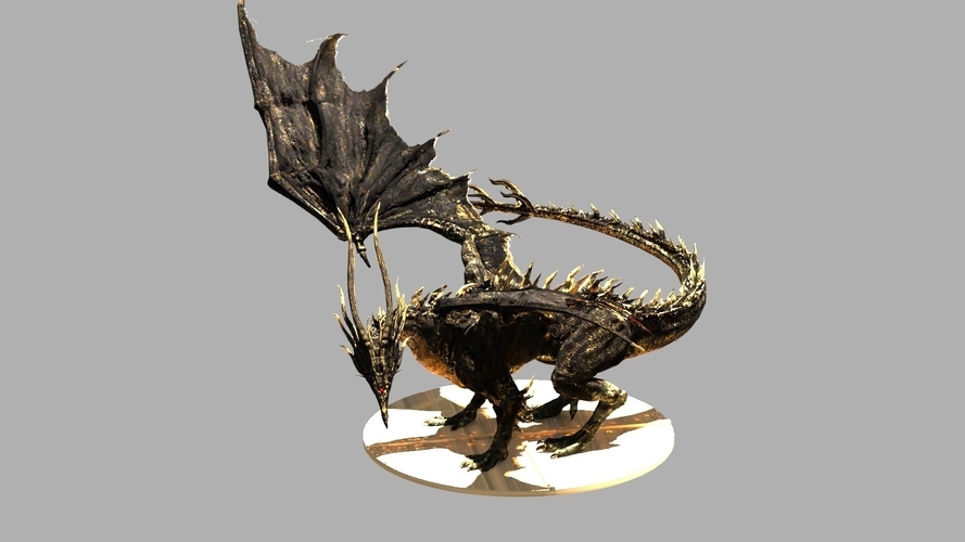 Black Dragon Kalameet Dark Souls 3D Print 316215