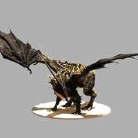 Black Dragon Kalameet Dark Souls - Thumbnail 2