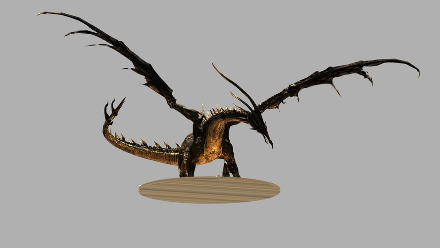 Black Dragon Kalameet Dark Souls 3D Print 316217