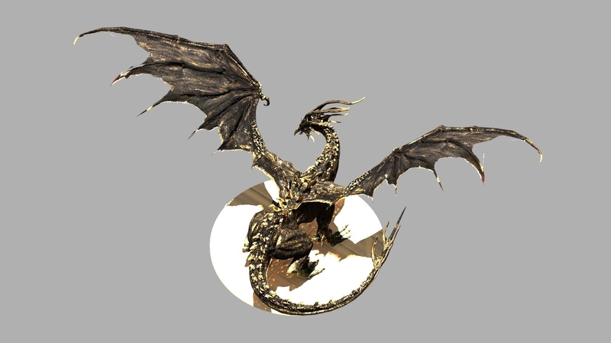 Black Dragon Kalameet Dark Souls 3D Print 316218