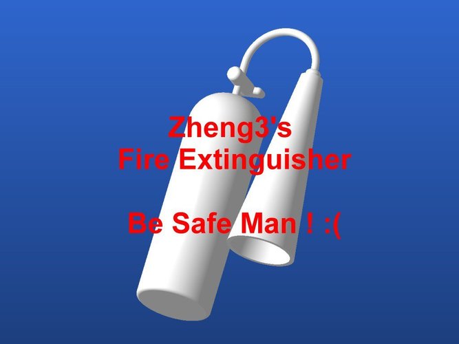 Zheng3's Fire Extinguisher 3D Print 31624