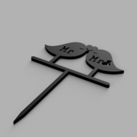 Bird Cake Topper - Thumbnail 1