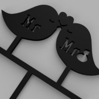 Bird Cake Topper - Thumbnail 2