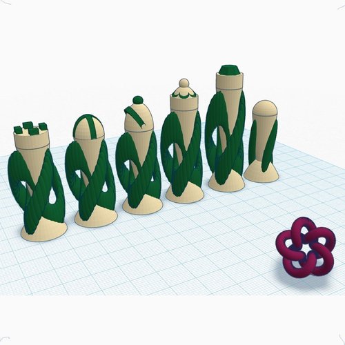 Knotted Chalice #Chess 3D Print 31643