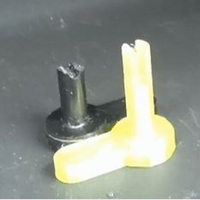 Small Nissan X-trail glove compartment hinge pin 3D Printing 316542
