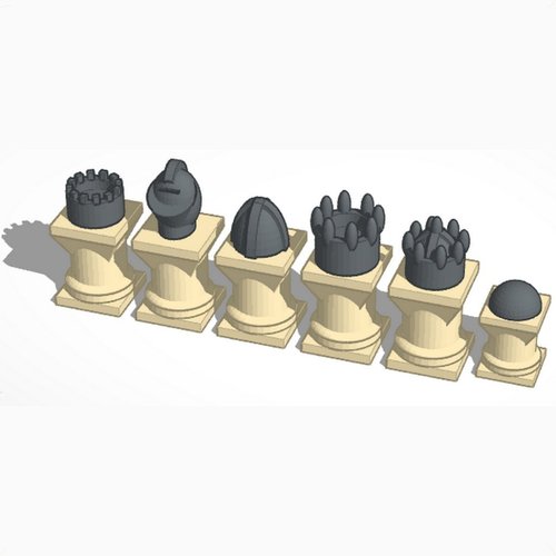 Crown #Chess 3D Print 31663
