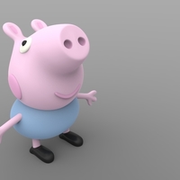 Small GEORGE PIG (PEPPA PIG) 3D Printing 316660