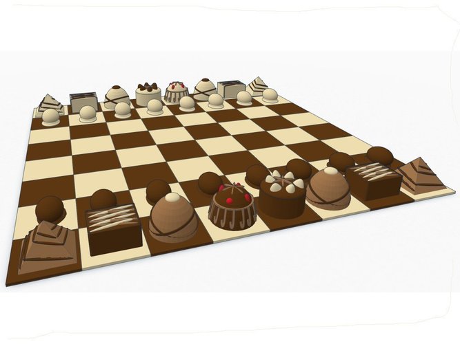 Choco #Chess 3D Print 31674