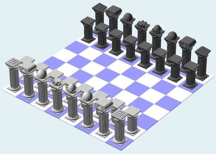 Column #Chess 3D Print 31683