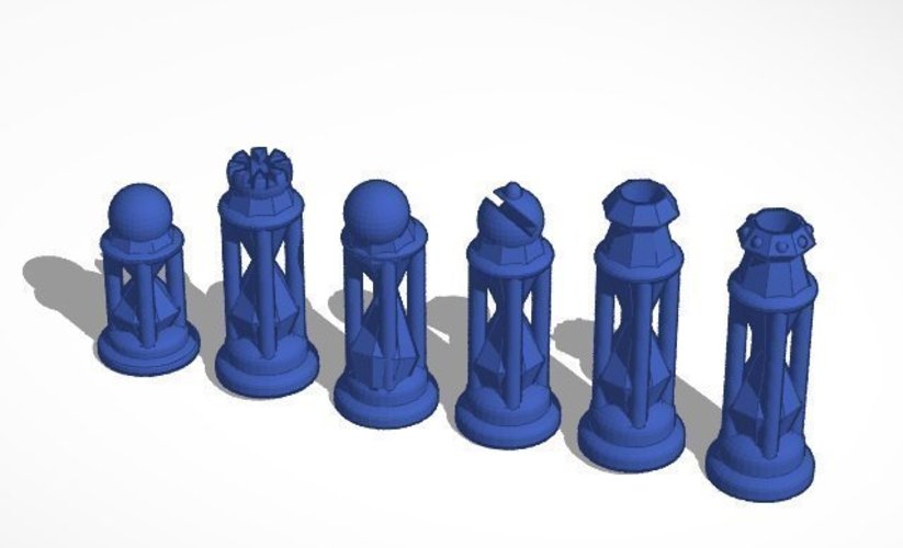 Diamond Hourglass #Chess 3D Print 31684