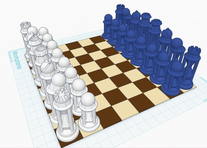 Diamond Hourglass #Chess 3D Print 31685