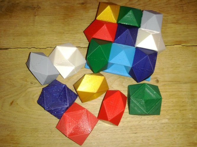 Rhombic dodecahemioctahedron play set 3D Print 31689