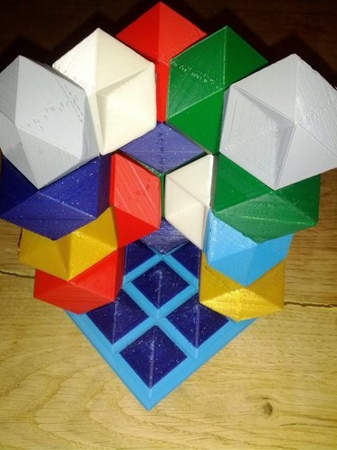 Rhombic dodecahemioctahedron play set 3D Print 31690