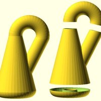 Small Klein Bottle from simple primitives 3D Printing 31703