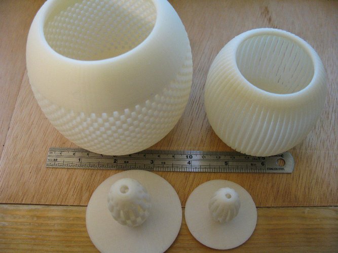 Slotted bowl with lid 3D Print 31709